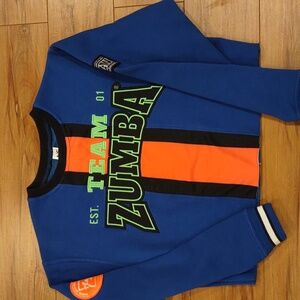 Zumba Embroidered Sweatshirt Size Small